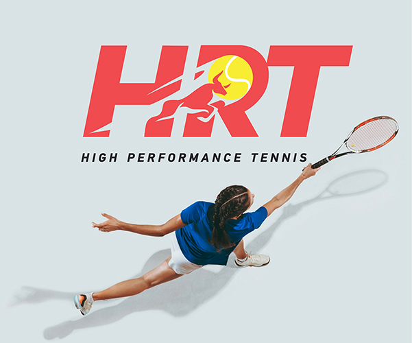 HRT Tennis Academy identity and photography